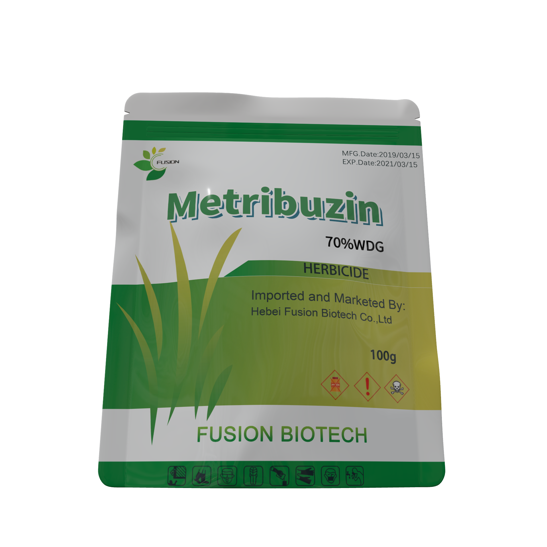 High Effective Agrochemicals   Metribuzin 70%WP