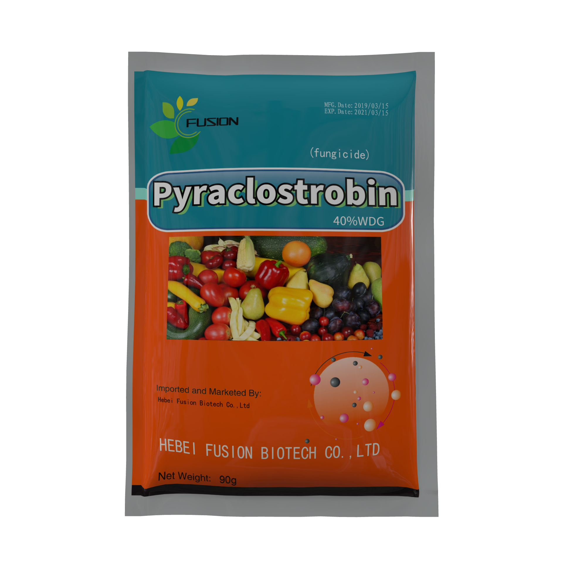 New, Broad Spectrum, Hybrid Fungicide Pyraclostrobin 12.8%+ Boscalid 25.2% Wg