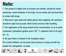 Load image into Gallery viewer, High Quality Chemicals Insecticida Insecticide Aluminium Phosphides 56% 57%Tablet Fumigant Insecticide
