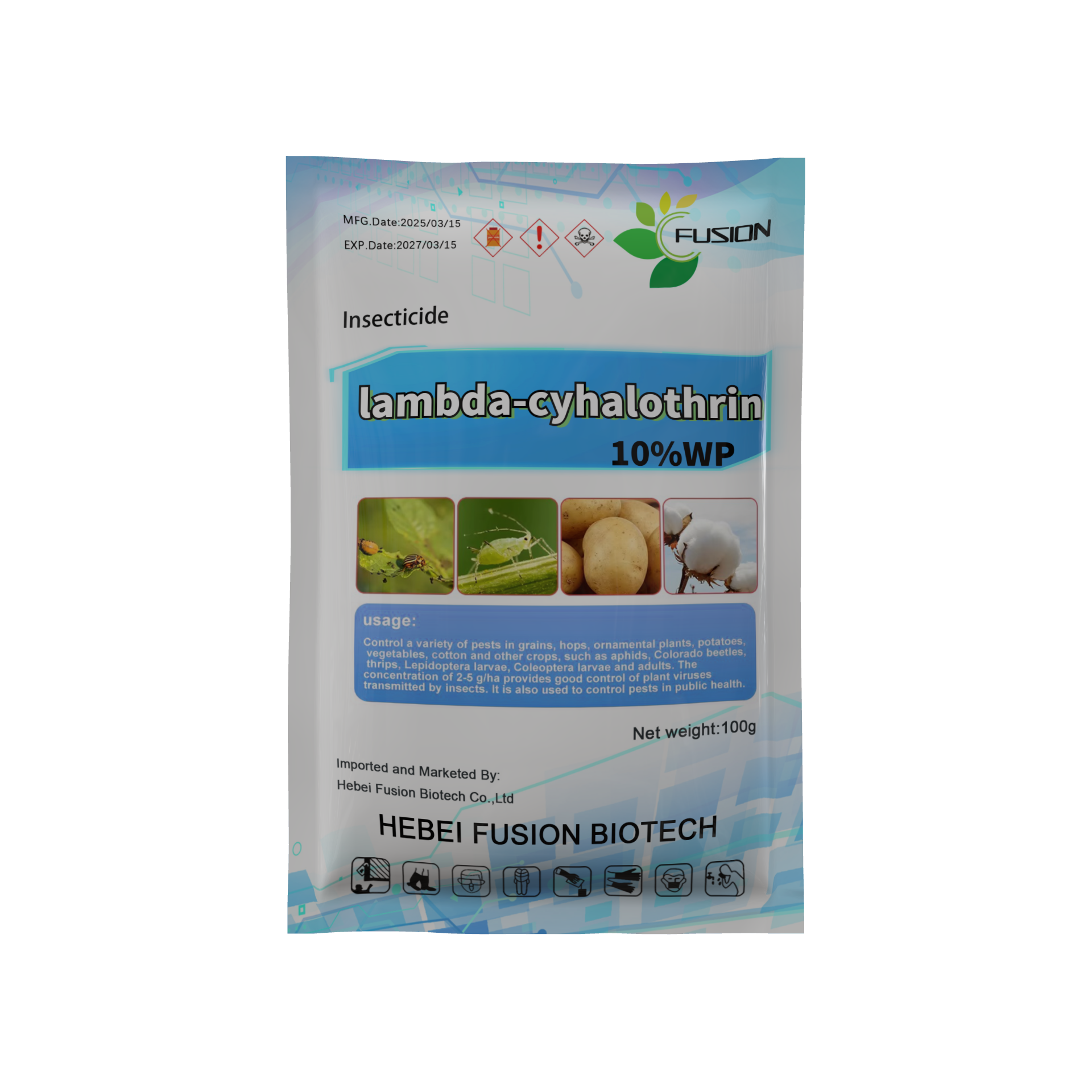 China Chemicals Insecticides Lambda-cyhalothrin 10%WP