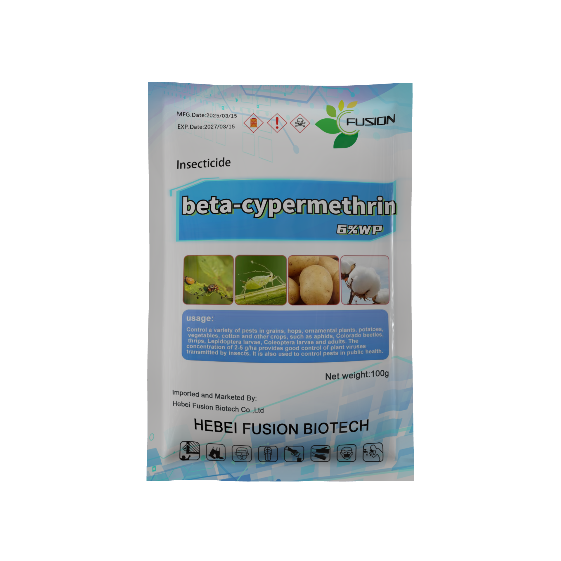 Wholesale Insecticide Beta Cypermethrin 6%WP Pesticide Bug Insect Killer