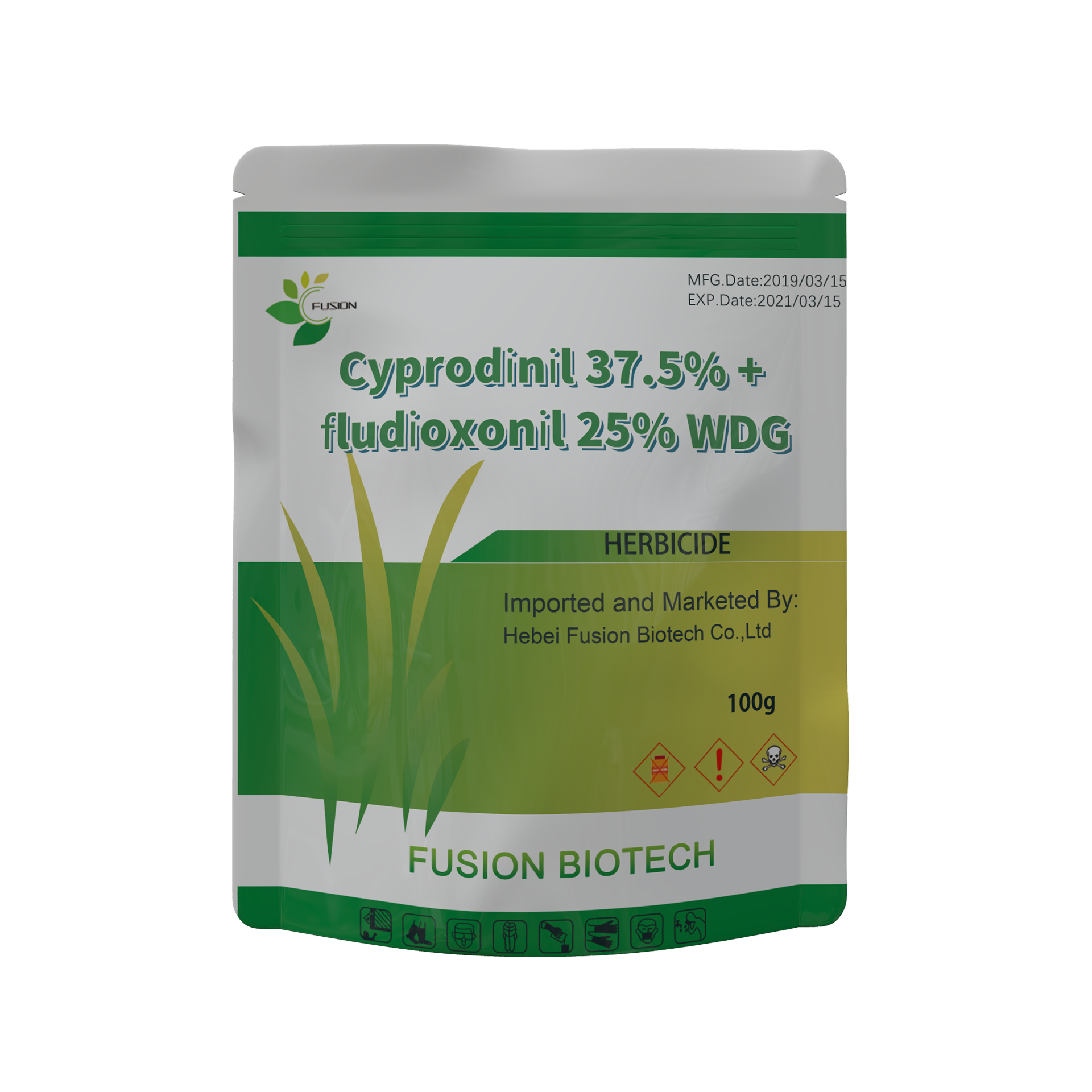 Fungicide  Mixed Cyprodinil 37.5% + Fludioxonil 25% WDG Fungicide