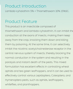 Agrochemical Direct Factory Price Lambda-cyhalothrin 25 G/L EC Liquid Insecticide