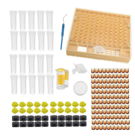 Wholesale Bee Raising Tools Queen Raising Box Queen Cell Cups Insect Removing Needle Marking Bottle Set Bee Bee Hive Accessories