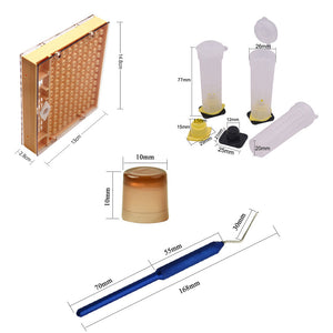 Wholesale Bee Raising Tools Queen Raising Box Queen Cell Cups Insect Removing Needle Marking Bottle Set Bee Bee Hive Accessories