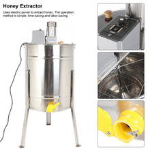 Load image into Gallery viewer, Beekeeping Tool Stainless Steel  Electric Honey Extractor, 4 Frame Beekeeping Equipment
