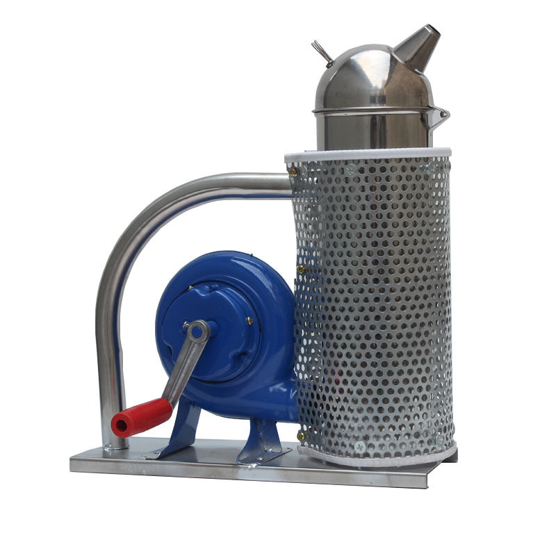 New Hand Operated Stainless Steel Bee keeping Smoker with Protective Mesh for Beekeeping Tools