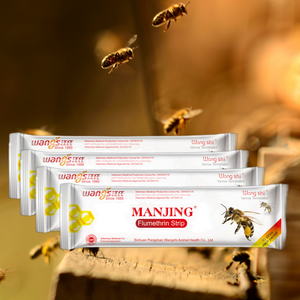 Wangshi Manufacturer 10 Strips per Bag MANJING Fluvalinate Strip Killing Bee Varroa Mites for Beekeepers