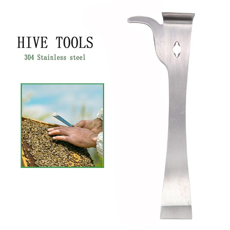 Bee Tools Stainless Steel Thumb Type Multifunction Bee Honey Knife Bee Hive Scraper Beekeeping Bee Scraper Cut
