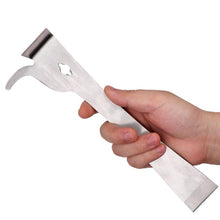 Load image into Gallery viewer, Bee Tools Stainless Steel Thumb Type Multifunction Bee Honey Knife Bee Hive Scraper Beekeeping Bee Scraper Cut
