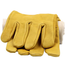 Load image into Gallery viewer, Beekeeping gloves Protective Sleeves breathable yellow mesh white sheepskin and cloth for Apiculture gloves beekeeping gloves
