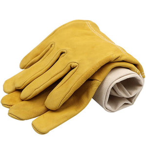 Beekeeping gloves Protective Sleeves breathable yellow mesh white sheepskin and cloth for Apiculture gloves beekeeping gloves