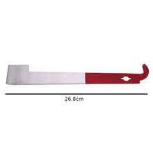 Load image into Gallery viewer, Bee Keeping Tools, Red Paint, Stainless Steel, Honey Comb Uncapping Scraper, J Type Multifunctional Pigtail Scraper, Plastic Box Packaging
