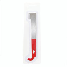 Load image into Gallery viewer, Bee Keeping Tools, Red Paint, Stainless Steel, Honey Comb Uncapping Scraper, J Type Multifunctional Pigtail Scraper, Plastic Box Packaging
