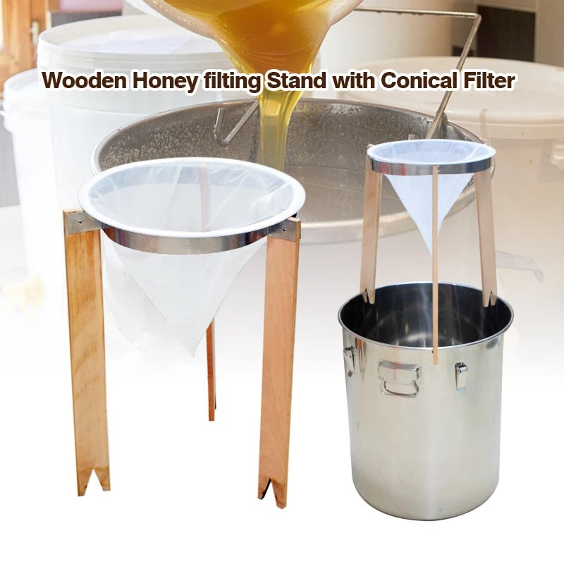 Beekeeping tool nylon cone honey filter mesh honey filter bracket stainless  steel honey outlet – HEBEI HARVEST BIOTECH CO., LIMITED