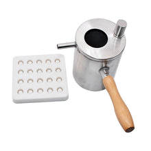 Load image into Gallery viewer, 200ML Stainless Steel Wax Cooking Pot Wax Model Pot Wax Pot Wooden Handle Bee Keeping Tool
