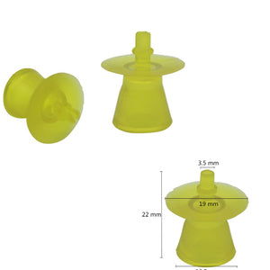 Wholesale Beekeeping Tools New Large Yellow Plastic Pointed Bottom Queen Bee Breeding Platform 50pcs