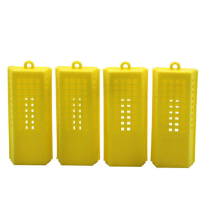 Wholesale Beekeeping Tools-special Plastic Multifunctional Yellow Bee Mailing King Cage,